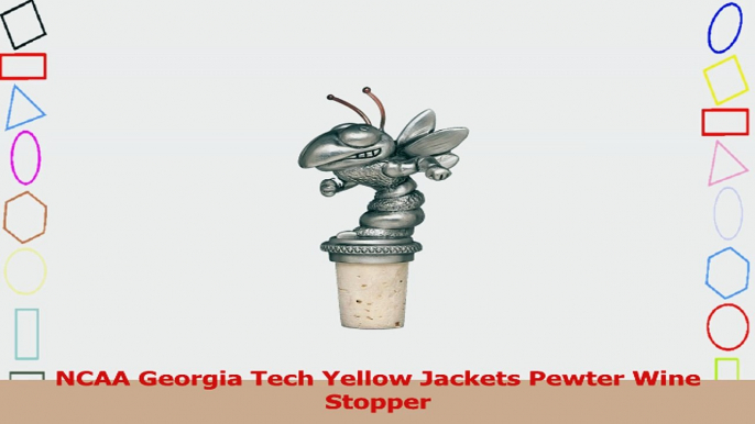 NCAA Georgia Tech Yellow Jackets Pewter Wine Stopper 88eef8a5