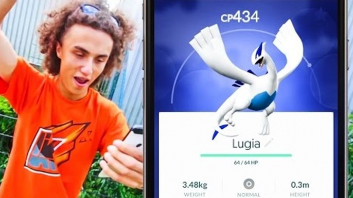 KWEBBELKOP-DID WE JUST CATCH A LUGIA! (Pokemon Go Gen 2)