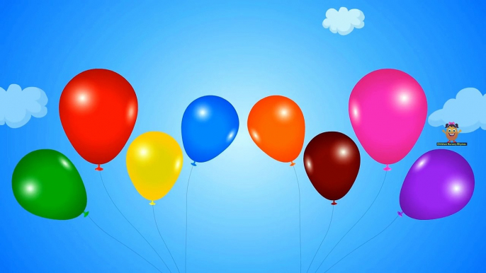 Aprender los Colores Para los Niños Con los Globos y el Dedo de la Familia de la Canción Rimas infantiles de Educación de Video Fo