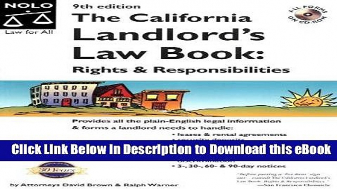 eBook Free The California Landlord s Law Book:: Rights and Responsibilities (California Landlord s