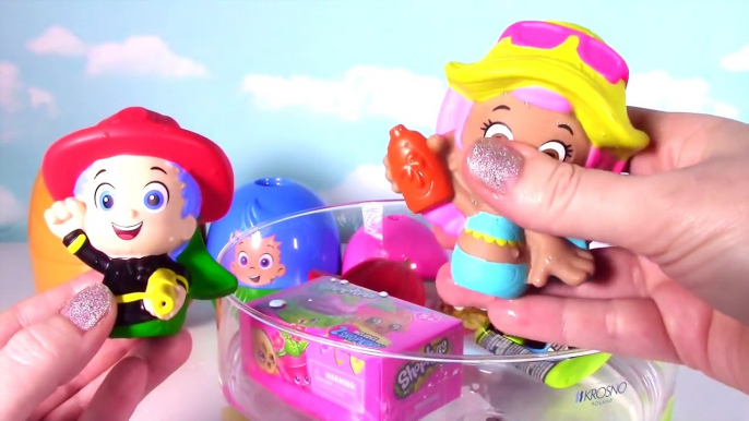 Nick Jr. Bubble Guppies Play Doh Egg Toy Surprise with Gil, Molly, Deema, Shopkins / TUYC