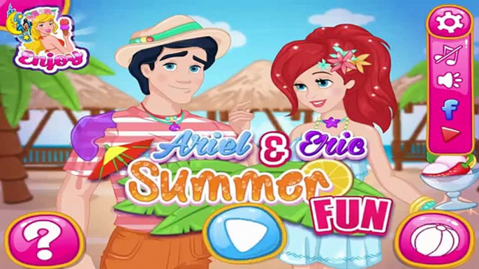 The Best Disney Couple?! Princess Ariel & Eric Summer Fun Pranks | Disney Princess Games F