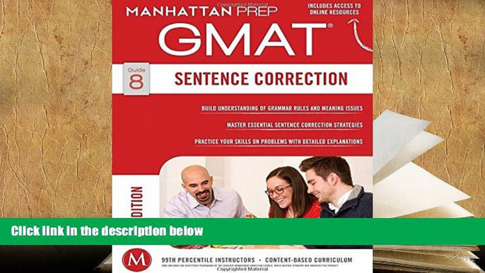 Popular Book  GMAT Sentence Correction (Manhattan Prep GMAT Strategy Guides)  For Online