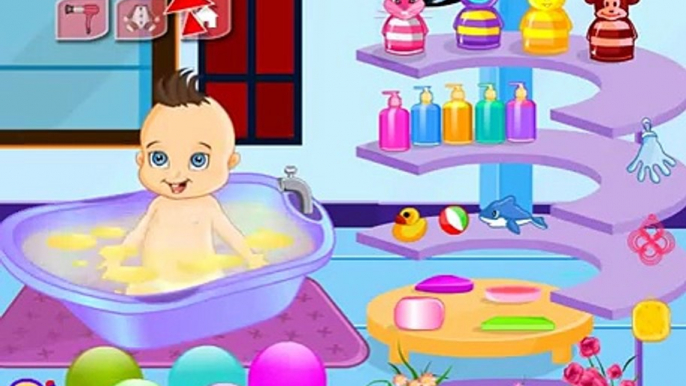 BABY PANDA GAME INCLUDES CUTE BABY BATH WITH LOTS OF BUBBLES AND RUBBER DUCK - BABY GAME