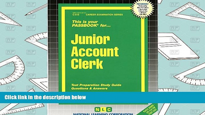 Audiobook  Junior Account Clerk(Passbooks) (Passbook for Career Opportunities) For Kindle