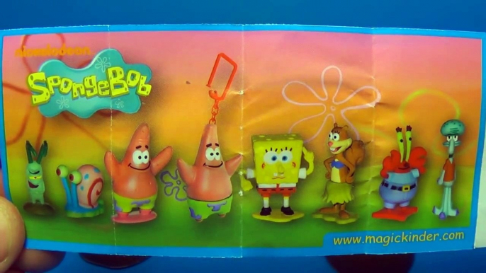 Kinder Surprise eggs Nickelodeon SpongeBob Squarepants Surprise egg SpongeBOB!