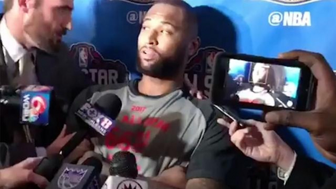 DeMarcus Cousins Finds out He's Been Traded to the Pelicans DURING All-Star Press Interview