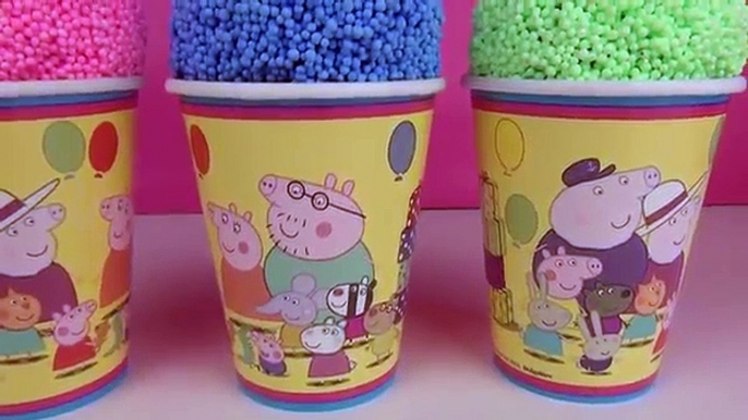 Peppa pig Clay Surprise Eggs Surprise Foam Cups Ice Cream Cups Disney Minnie Mouse Toys Dinosaur