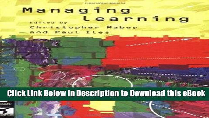 PDF [FREE] Download Managing Learning Free Online