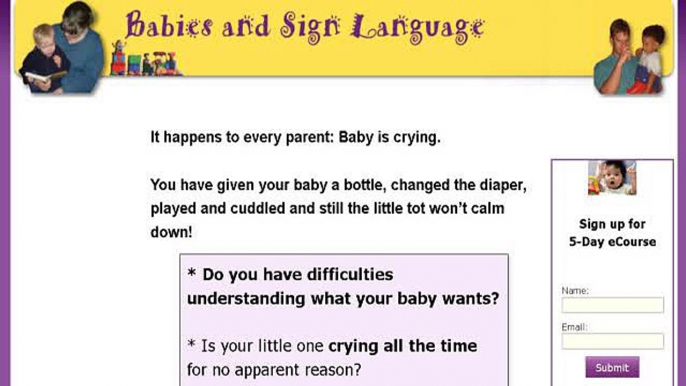 Baby Sign Language Color Full Poster Signing Kit with Bonuses