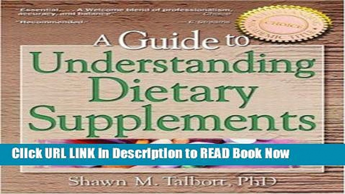 eBook Free A Guide to Understanding Dietary Supplements (Nutrition, Exercise, Sports, and Health)