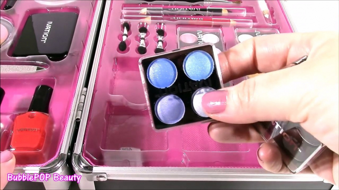 My New MAKEUP CASE! Nail Polish! 32 Eyeshadows Lipstick! Brushes! BubblePOP Beauty FUN