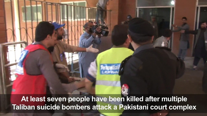 Seven killed as three suicide bombers attack Pakistan court