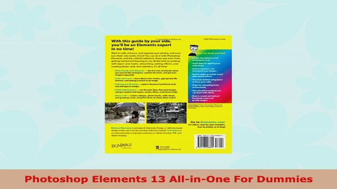 READ ONLINE  Photoshop Elements 13 AllinOne For Dummies