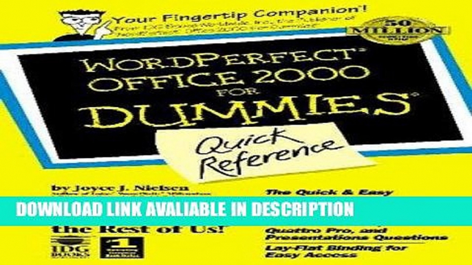 BEST PDF WordPerfect Office 2000 for Dummies Quick Reference (For Dummies: Quick Reference