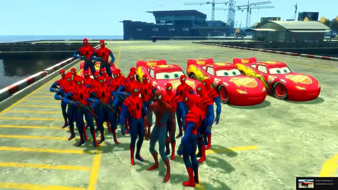 Coches de Disney Pixar Spiderman Rimas y Rayo McQueen Niños Canciones Acción Co