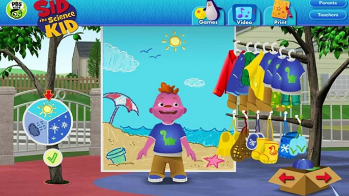 sid the science Kid -weather wheel -sid the science Kid games