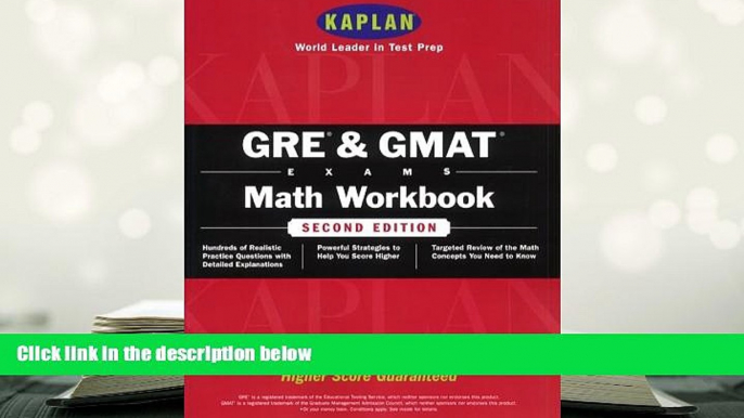 Best Ebook  Kaplan GRE   GMAT Math Workbook, 2nd Edition (Kaplan Gmat Math Workbook)  For Kindle