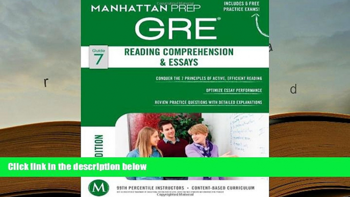 PDF [Download]  GRE Reading Comprehension   Essays (Manhattan Prep GRE Strategy Guides)  For Kindle