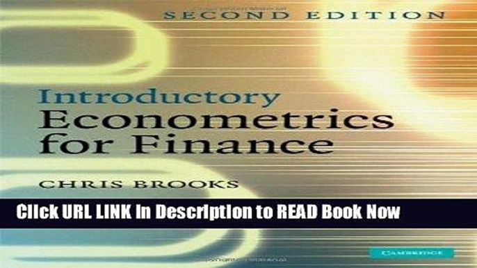 Best PDF Introductory Econometrics for Finance Online Free