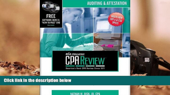 Popular Book  Bisk CPA Review: Auditing   Attestation, 40th Edition (CPA Comprehensive Exam