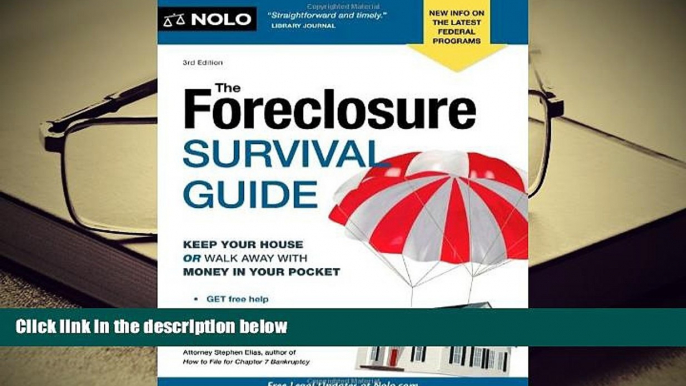 PDF [FREE] DOWNLOAD  The Foreclosure Survival Guide: Keep Your House or Walk Away With Money in