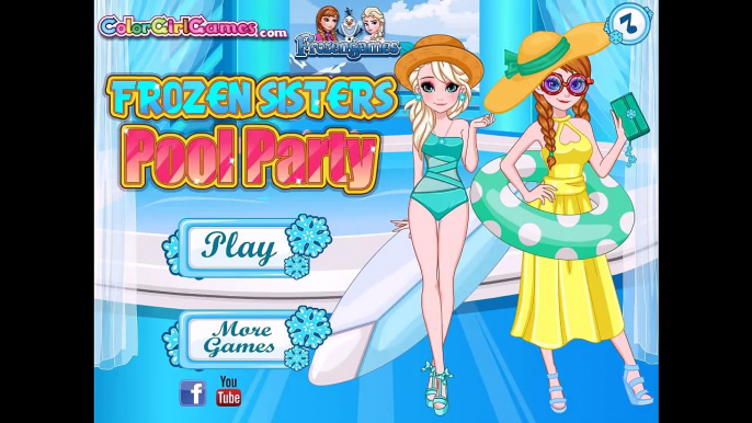 ♛ Princess Pool Party - Disney Princess Frozen Sisters Elsa And Anna & Princess Rapunzel G