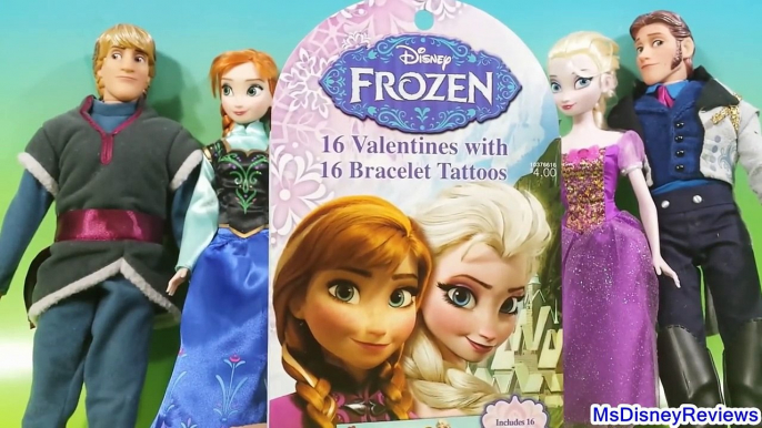 Special Valentines Day! Disney Frozen Valentines with Bracelet tattoos