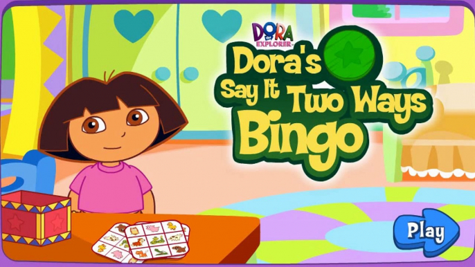 DORA THE EXPLORER - Doras Say it Two Ways Bingo | Dora Online Game HD (Game for Children)