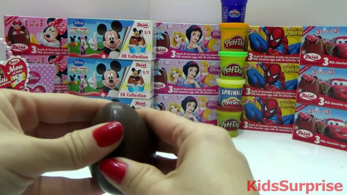 Surprise Eggs Kinder Surprise Disney Minnie Mouse Metal Tin Губка Боб Pixar Планы Toys