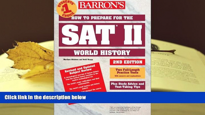 Popular Book  How to Prepare for the SAT II World History (Barron s SAT Subject Test World