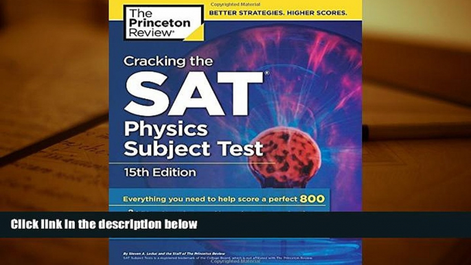 Popular Book  Cracking the SAT Physics Subject Test, 15th Edition (College Test Preparation)  For