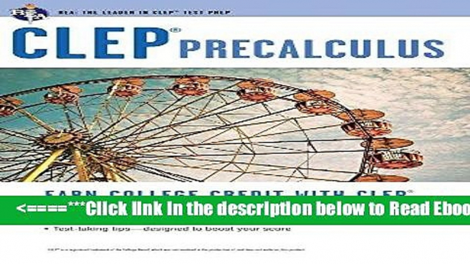 Read CLEP® Precalculus (CLEP Test Preparation) PDF Popular Download