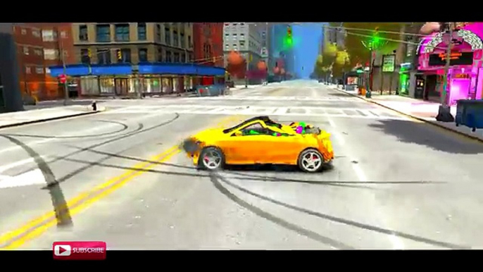 COLORS SPADERMAN & COLORS SUPER CARS MERCEDES BENZ NURSERY RHYMES KIDS SONGS MEGA PARTY wi