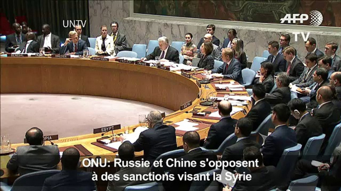 ONU: Russie et Chine s'opposent à des sanctions visant la Syrie