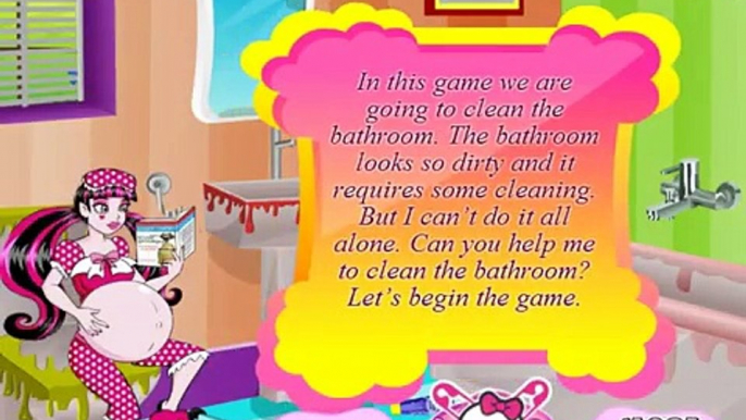 Monster High Bath Room Cleaning - Best Baby Games For Girls