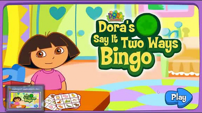 DORA THE EXPLORER - Doras Say it Two Ways Bingo | Dora Online Game HD (Game for Children)