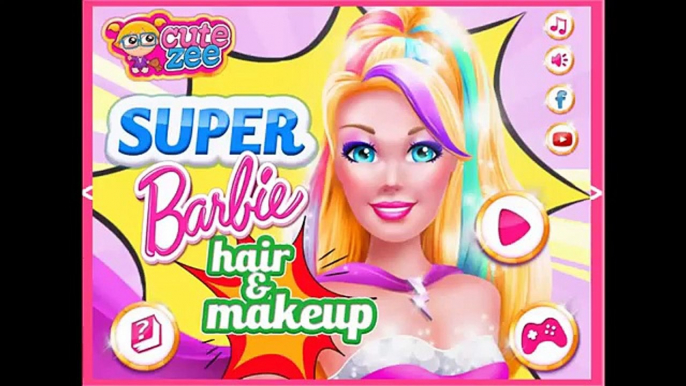 Super Barbie De Pelo Y Espejo De Maquillaje – Mejor Barbie Juegos De Maquillaje Para Niñas