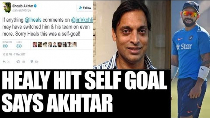 Shoaib Akhtar backs Virat Kohli over Ian Healy's Respect remark | Oneindia News