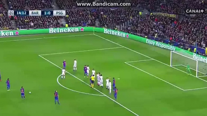 Lionel Messi Free Kick HD Barcelona 1-0 PSG 08.03.2017 HD