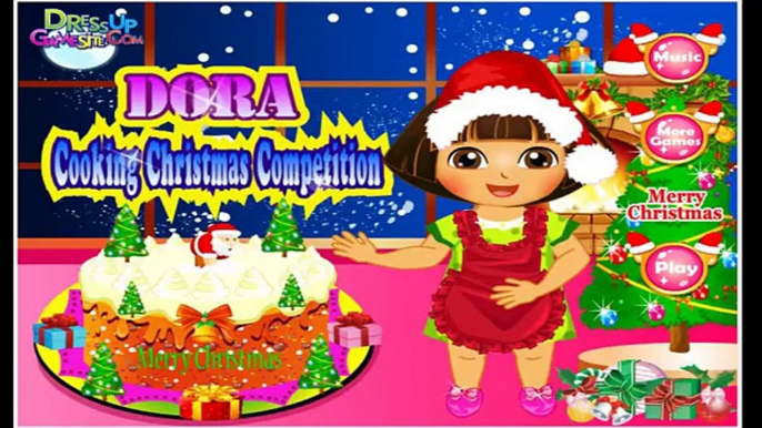 Dora Cooking Christmas Cake Game - Cooking Games - Dora Games