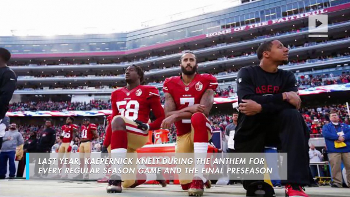 Colin Kaepernick will not kneel for the national anthem this year