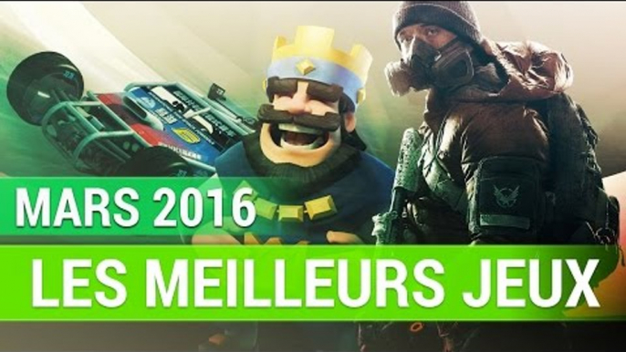 Les meilleurs jeux de Mars 2016 - Les meilleures notes