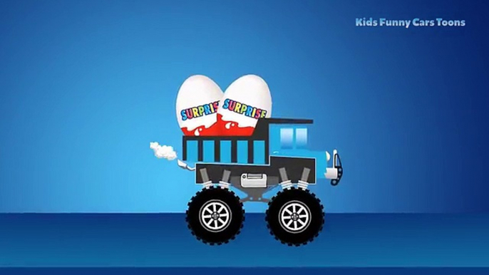 Trucks for Kids Learn with Surprise Eggs, Colors for Children Learn with Color Eggs Opening for Kids