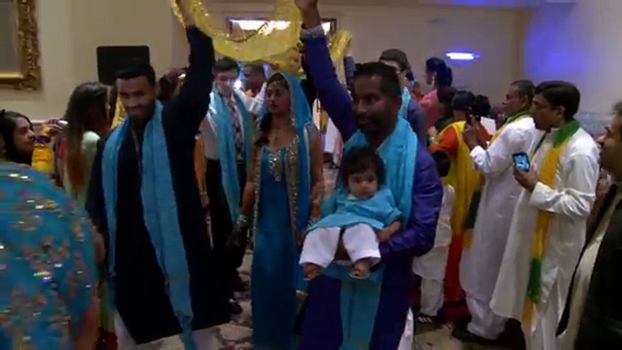 Brides Entrance at An Indian Mehndi Ceremony Mississauga Wedding Video Photo Production Services