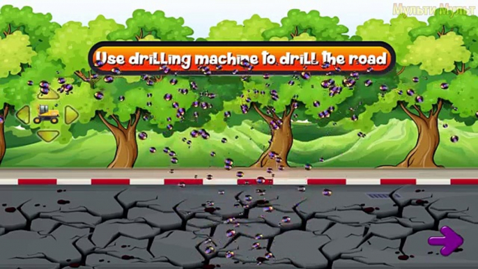 Cartoons Truck & Construction Vehicles for Kids - Excavator, Diggers, Cranes, Bulldozer : Best Games