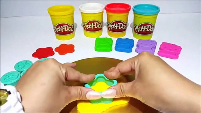 Learn Colour with Hello Kitty Play Doh with Snoopy & Flower Mould with Interesting and Fun Play Doh
