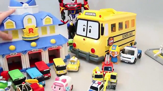 Robocar Poli Coches De La Policía Tayo El Pequeño Autobús Inglés Aprender Los Números De Colores Juguete Sorpresa