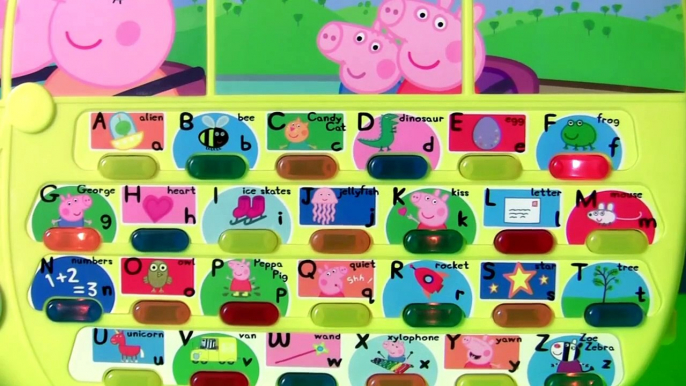 Learn ABC Peppa Pig Alphaphonics Campervan Toy Phonics Song Count & Learn Alphabet ABC Pepp