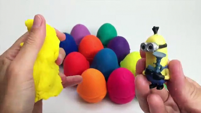 APRENDER los TAMAÑOS con Plastilina Frozen Huevos Sorpresa de Peppa Pig Pocoyó Esbirros de Juguete Sorpresas